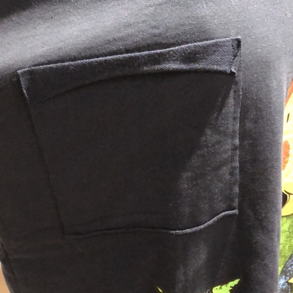 36. YESNO | NWT Navy Short Sleeve Tee with Pocket Square and Girl Graphic - Picture 6 of 8